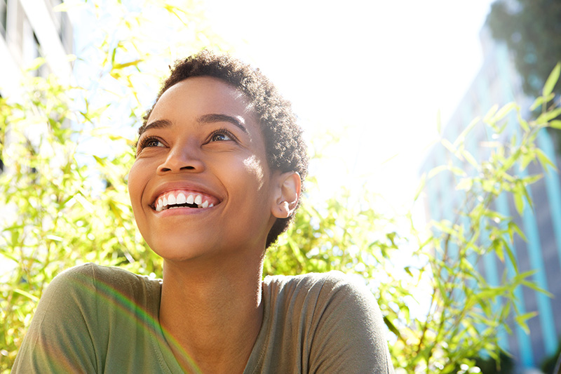 A woman enjoys long term recovery.